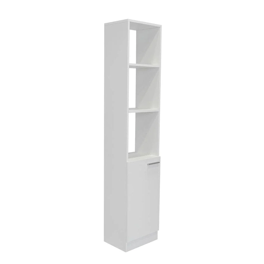 Mueble Esquinero Aqua, Blanco, con Variedad de Entrepaños