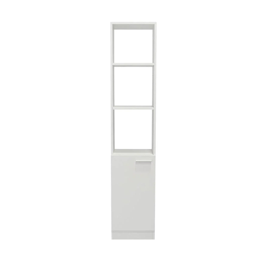 Mueble Esquinero Aqua, Blanco, con Variedad de Entrepaños
