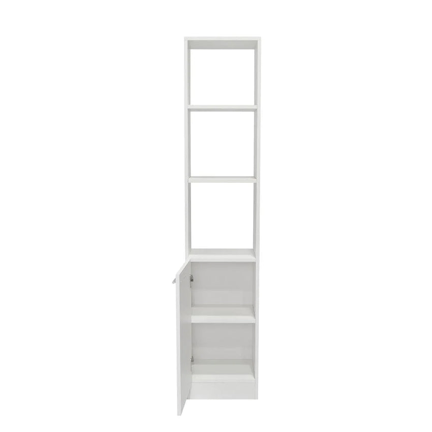Mueble Esquinero Aqua, Blanco, con Variedad de Entrepaños