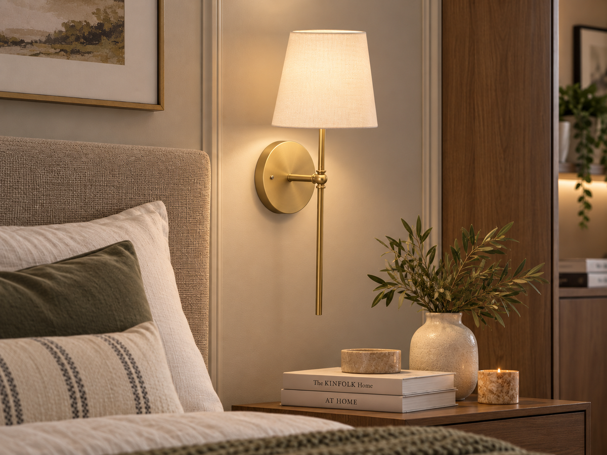 Lámpara De Pared LED Neo Blanco Dorado