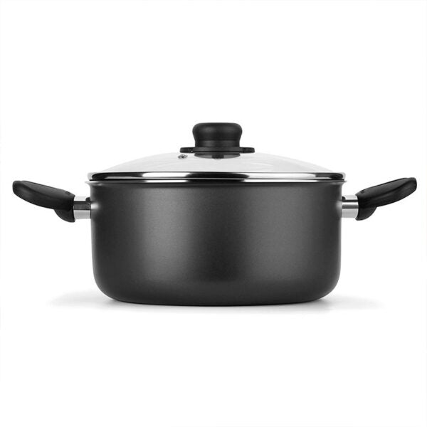 Olla Cacerola Superior 24 Cm Con Tapa Gris
