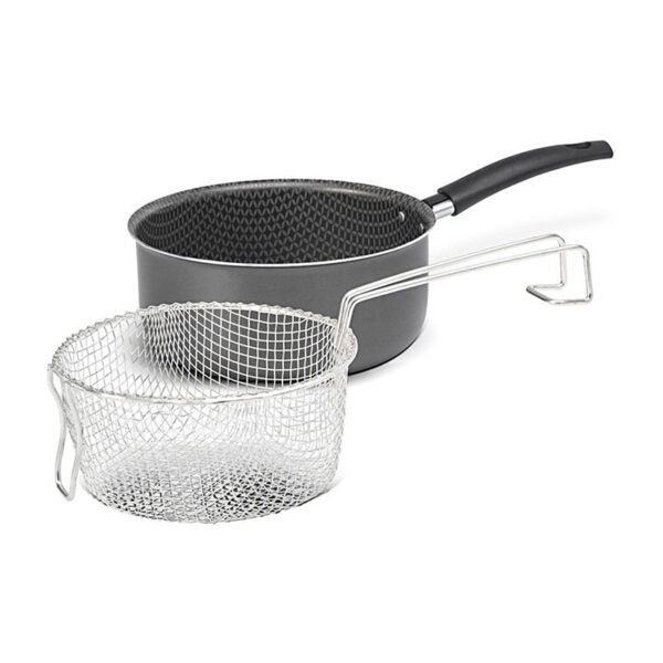 OLLA FREIDORA FUNCIONAL 20 CM GRIS