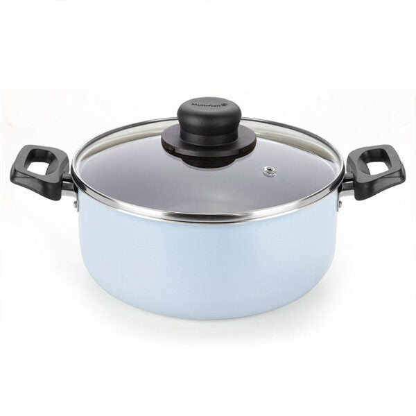 Olla Blue Con Tapa Azul Celeste