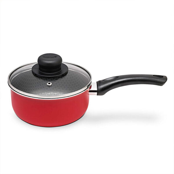 Olla Red 18cm Con Tapa Rojo