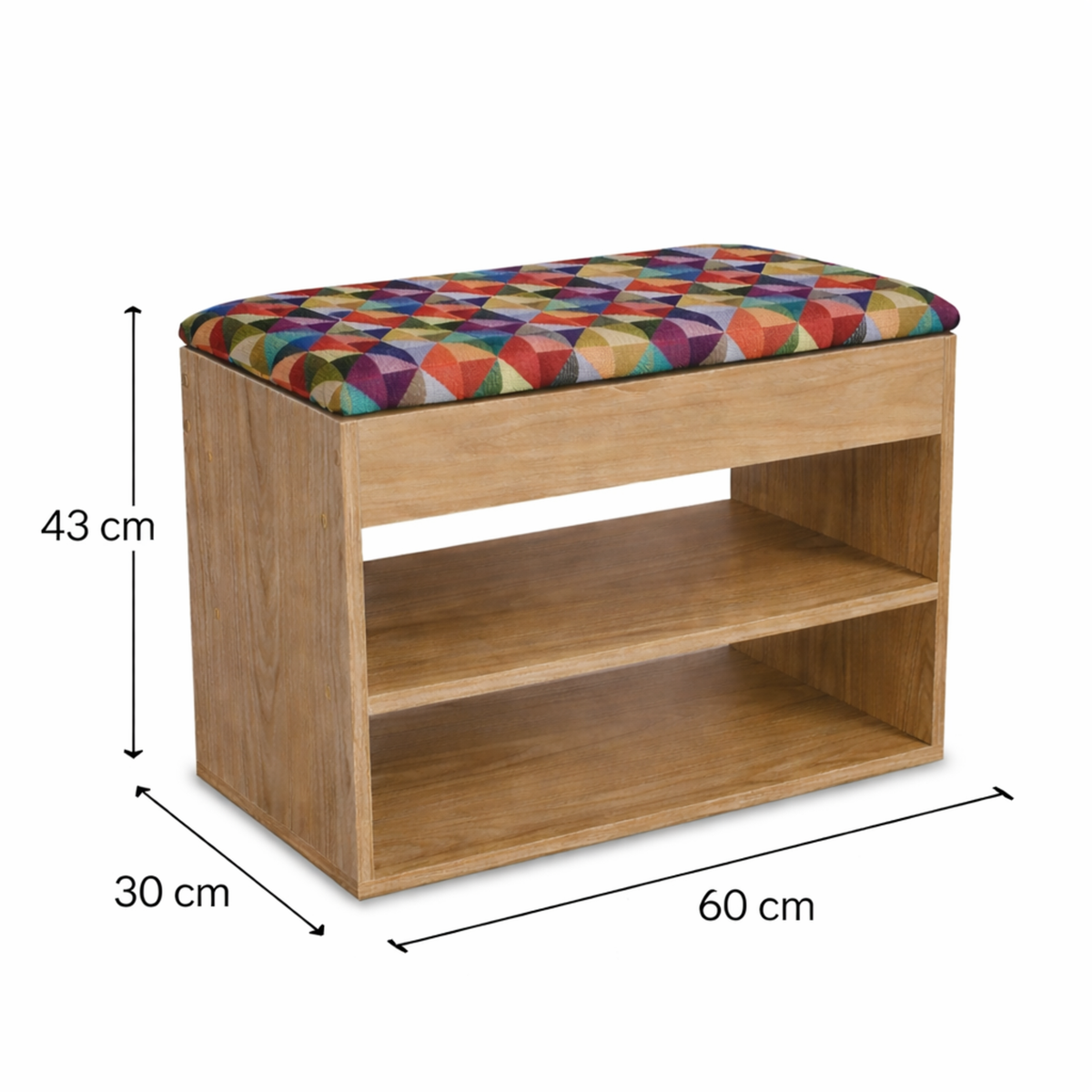 Mueble Organizador Zapatero 43x60x30cm Colors Madera