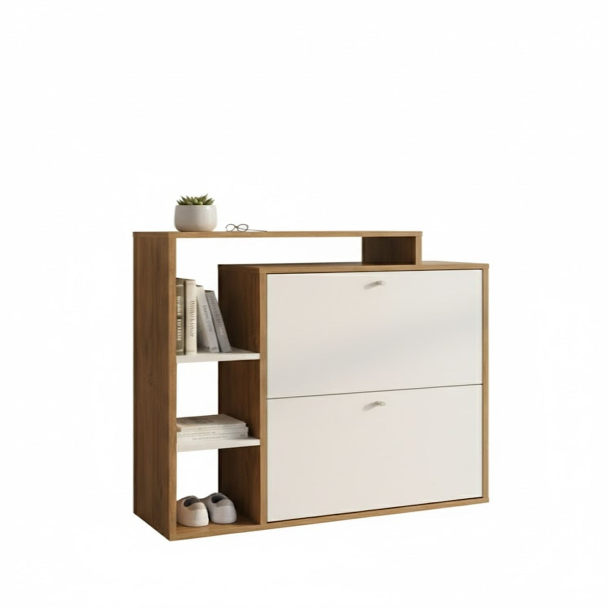 Organizador Zapatero Jenny 90x80x25cm Madera-Blanco