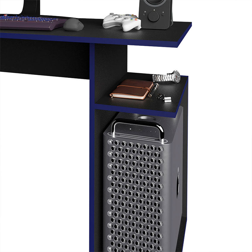 Escritorio Gamer Osaka Negro Azul