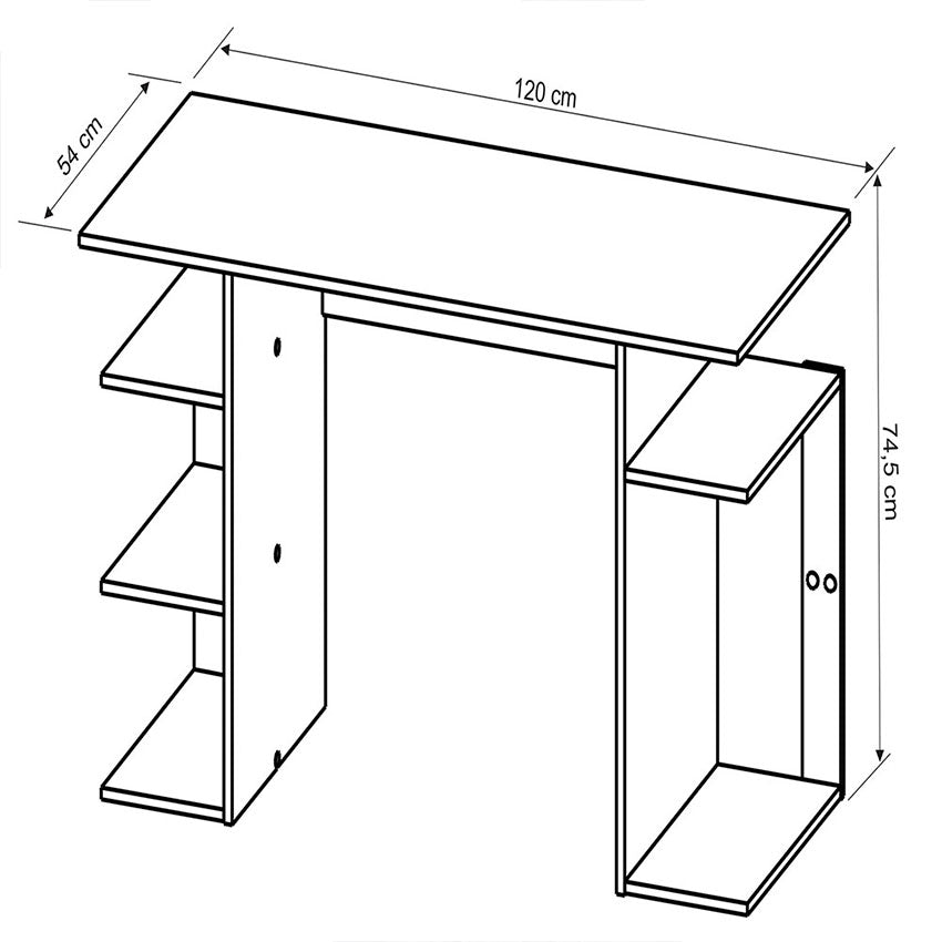 Escritorio Gamer Osaka Negro Azul