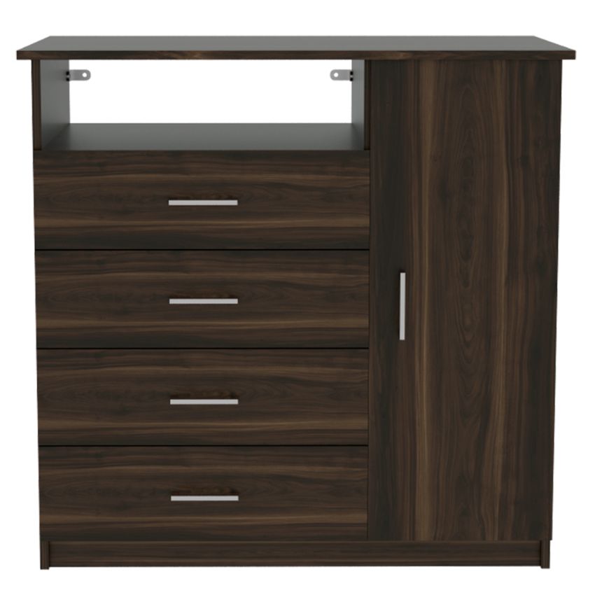 Organizador barlovento caoba, con cuatro cajones