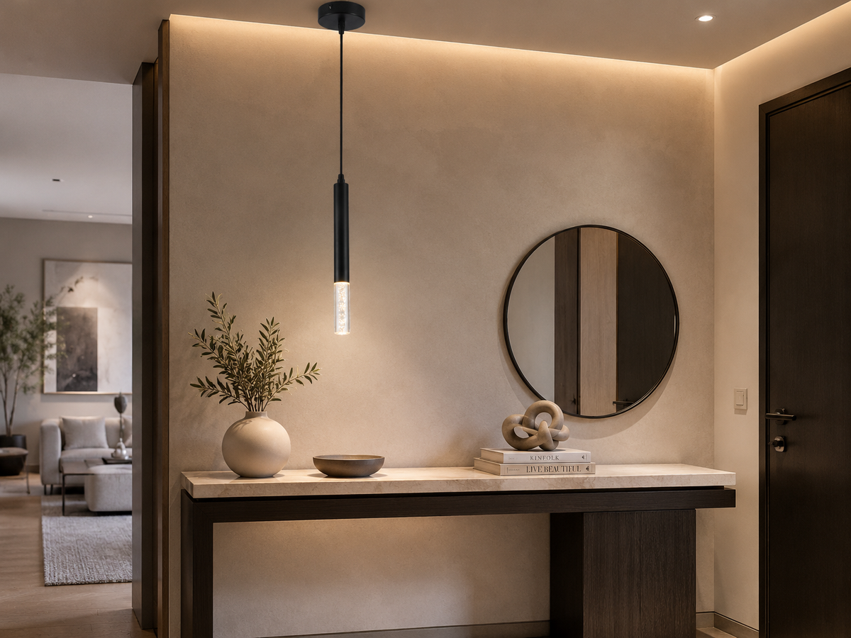 Lámpara Colgante De LED Orión Negro