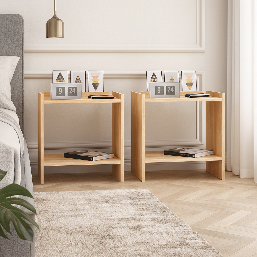 Combo 2 Mesas De Noche Pazin Duna