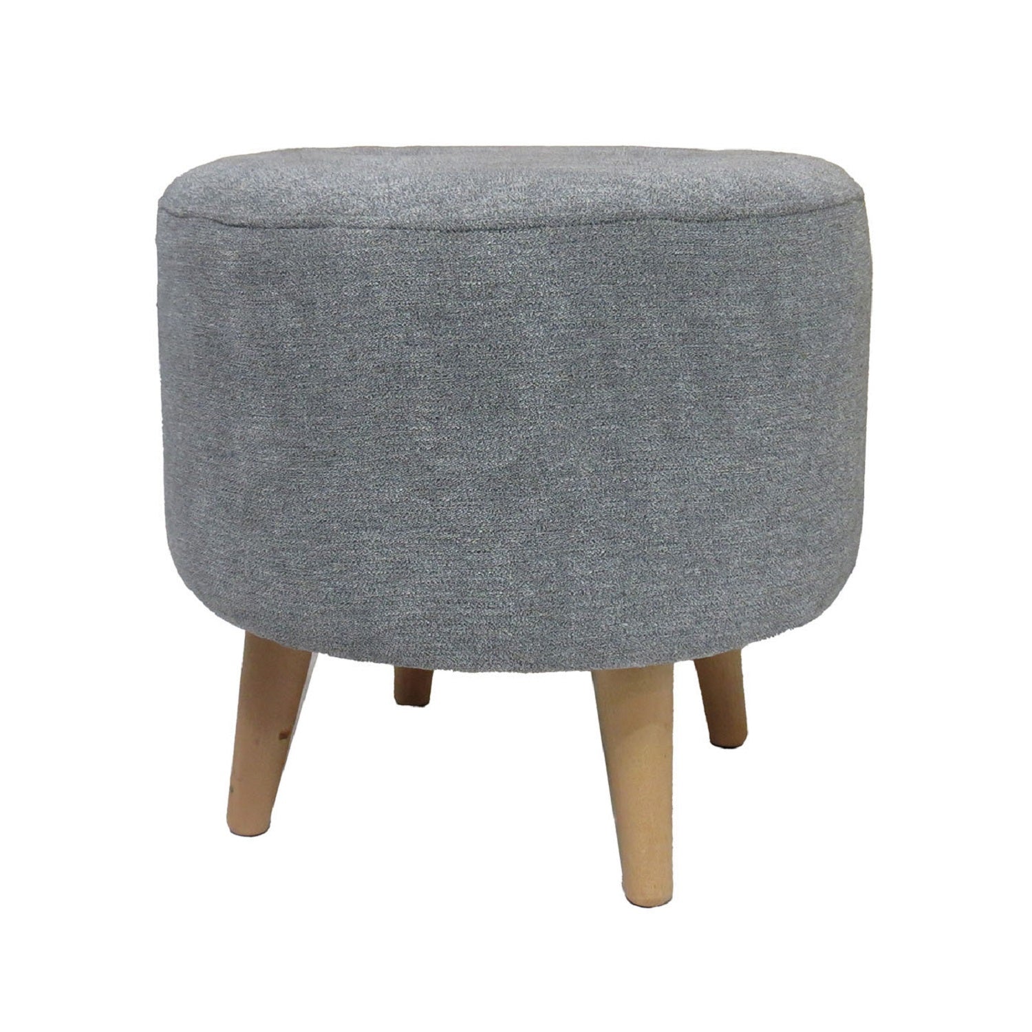 Puff Redondo 4 patas (40x40x40) Gris falcon