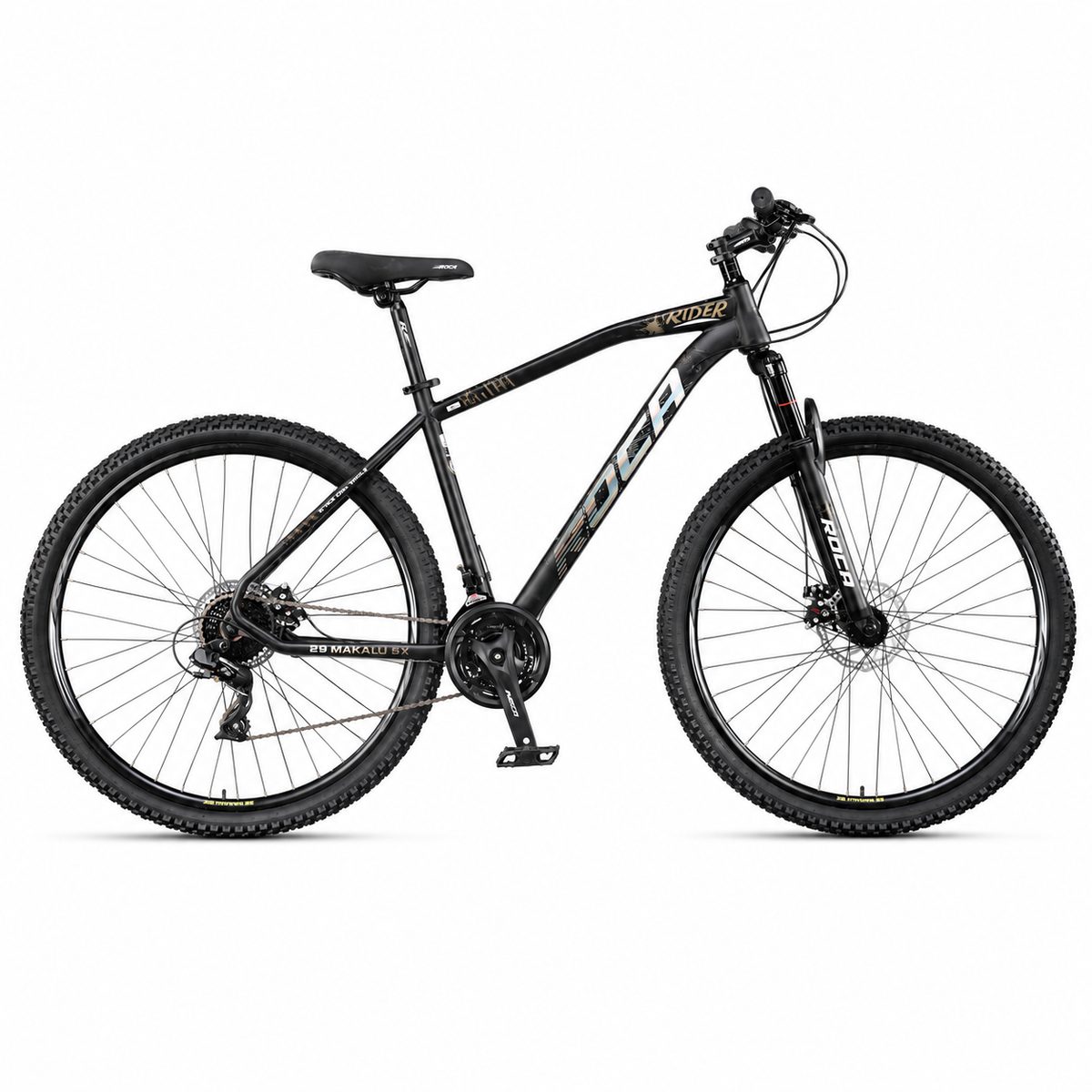 Bicicleta Roca Makalu Rin 29 24 Vel Negro Gris