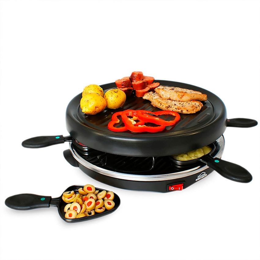Raclette grill electrico 28 cm home elements