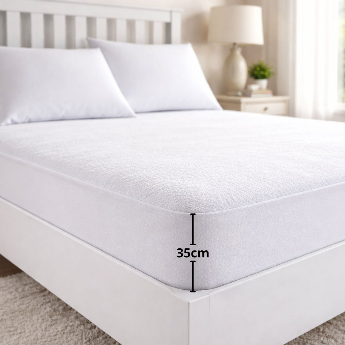Combo Protector Colchón 100% Impermeable Antifluido Terry 100x190cm