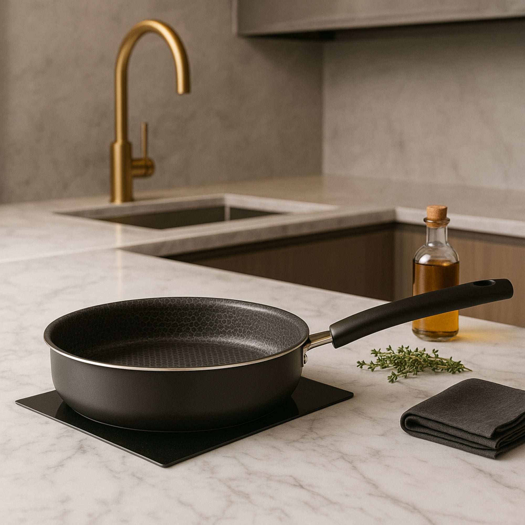 Sarten Alto Superior 24cm Gris