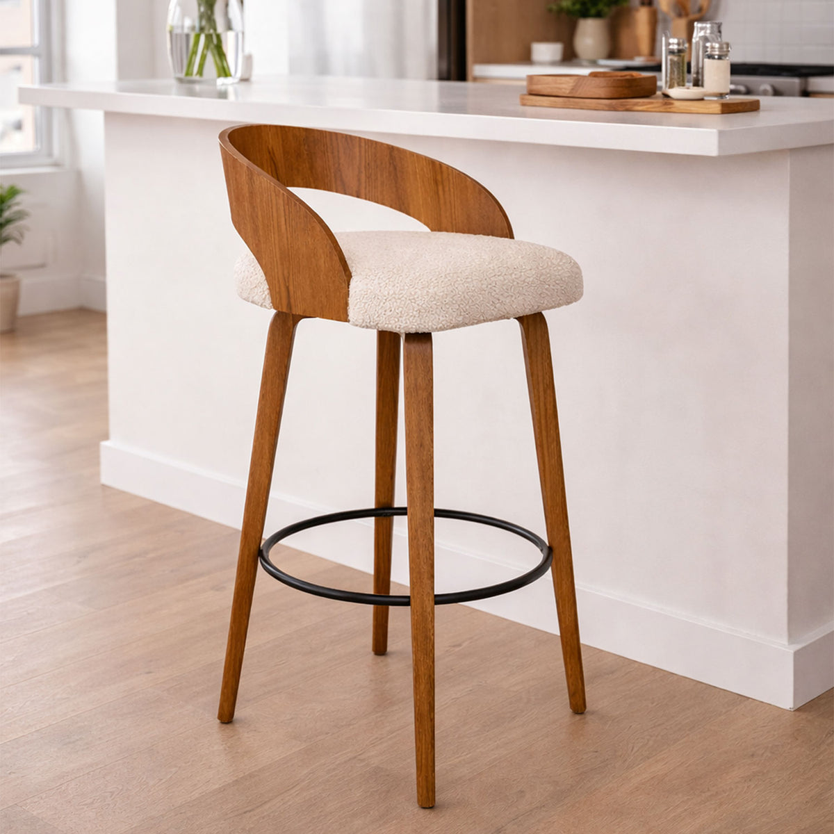 Silla Bar Odet 95x44x42cm Beige