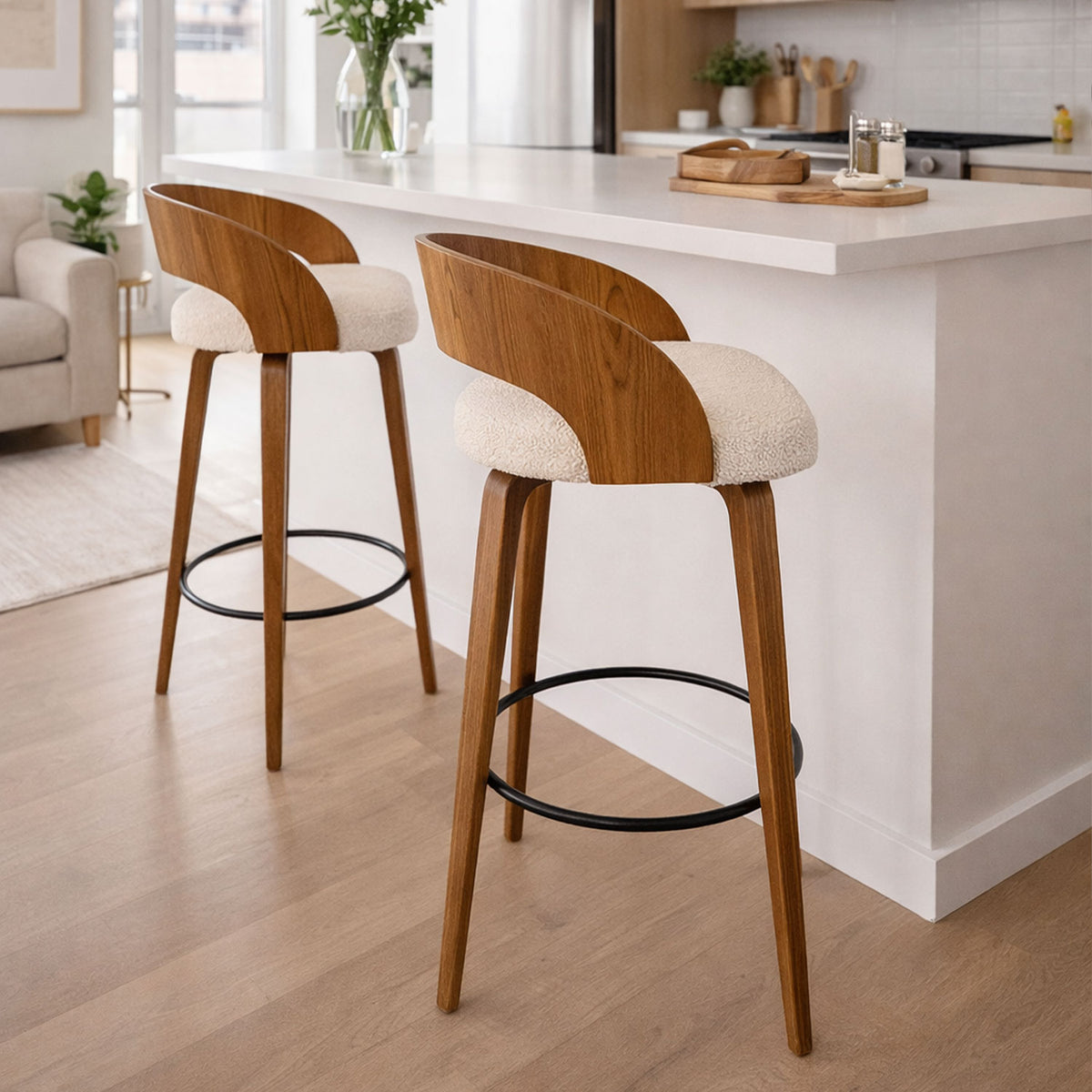 Set Silla Bar Odet  95x44x42cm Beige