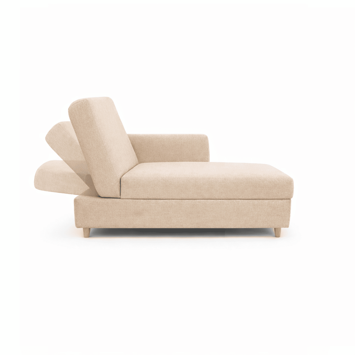 Sofá Cama Baúl 45x143x60cm Beige
