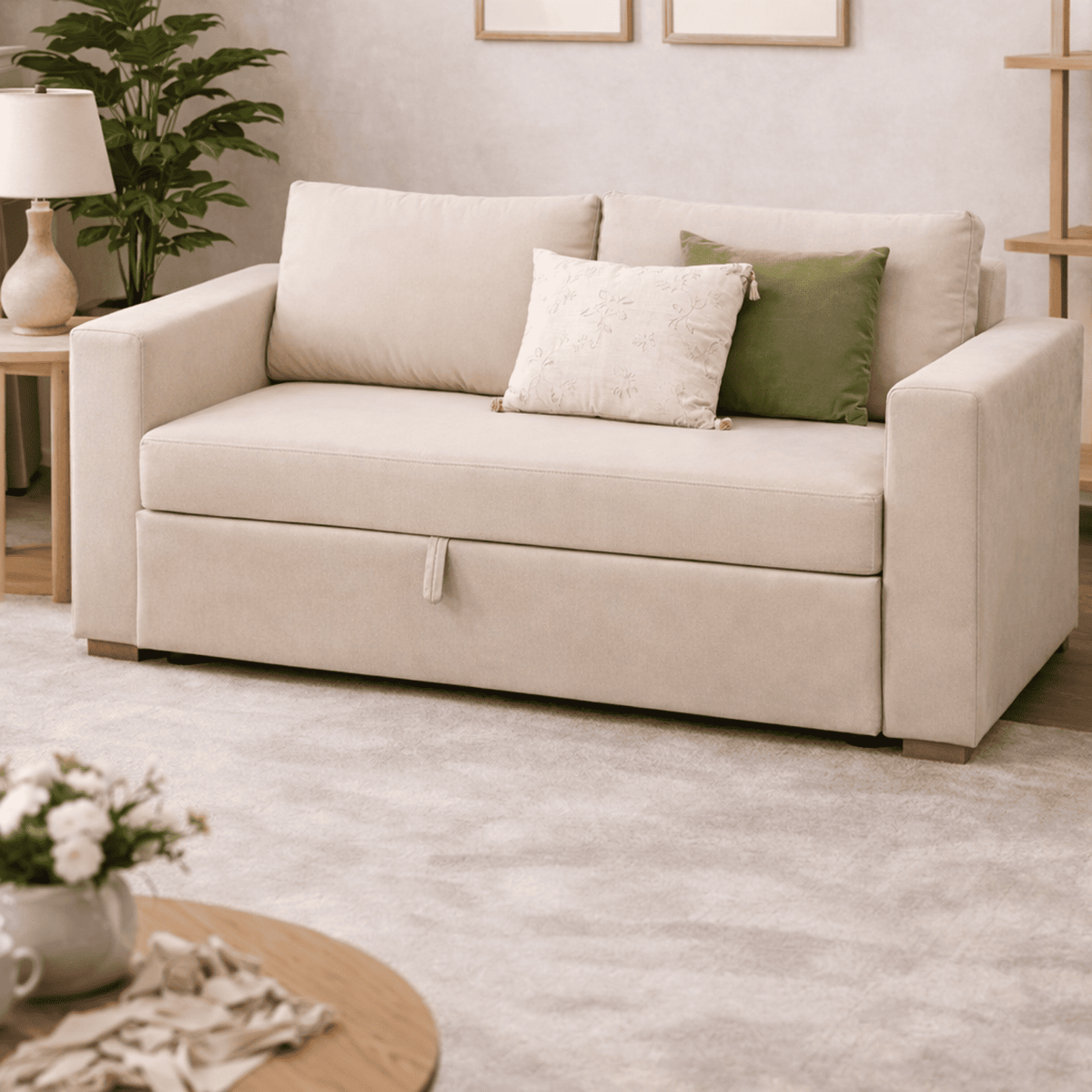 Sofa Cama Germany 63x173x120cm Beige