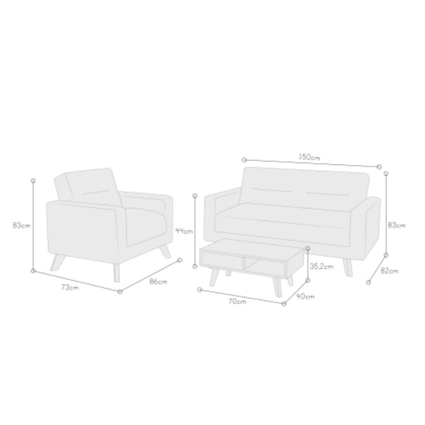 Sala barza + comedor lugo matiz 4 puestos sillas venecia plata tela