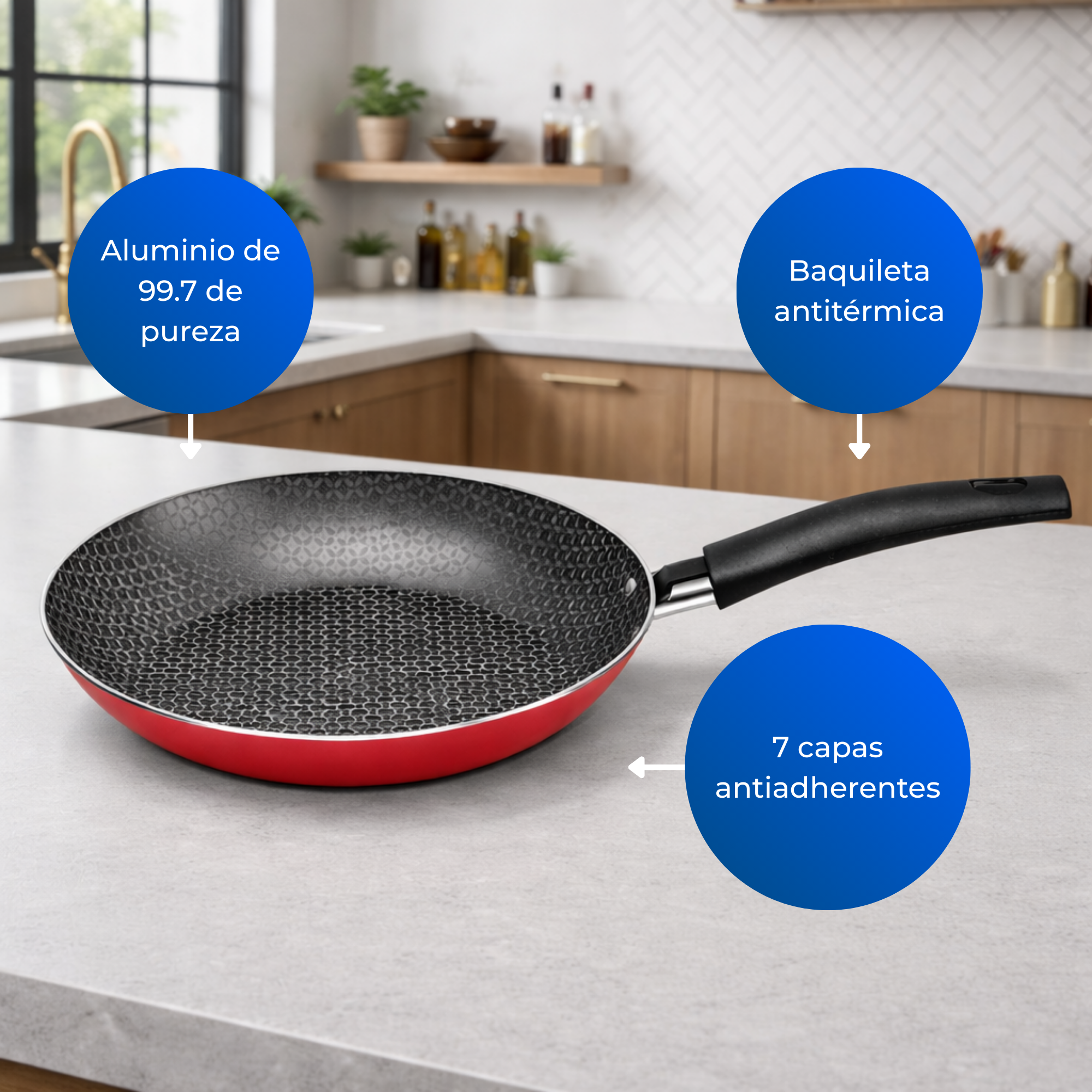 Sarten Red 24 Cm Rojo