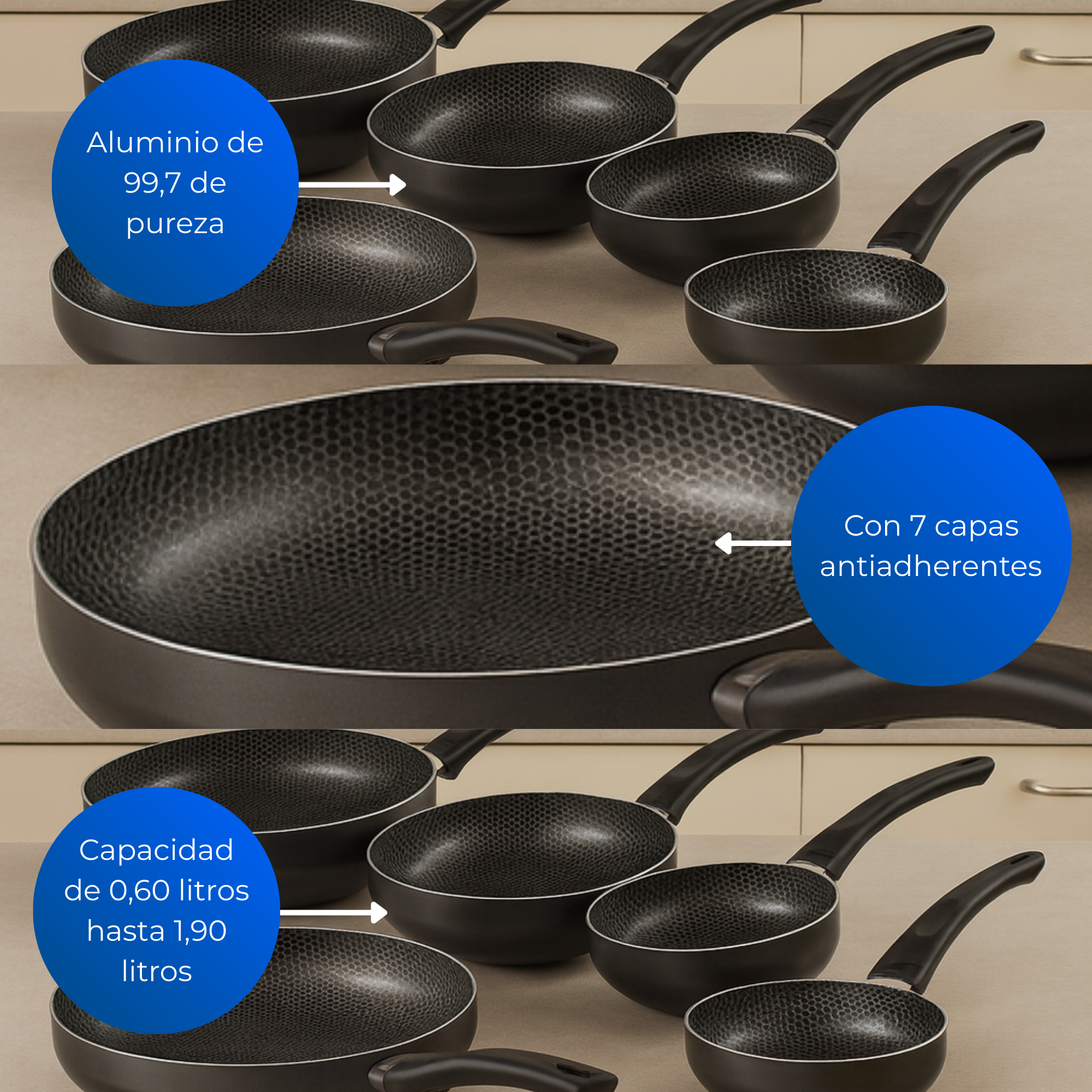 Sarten Superior 26 Cm Gris