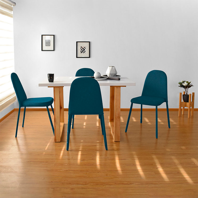 Set Comedor Andara 4P Sillas Dublín Tela