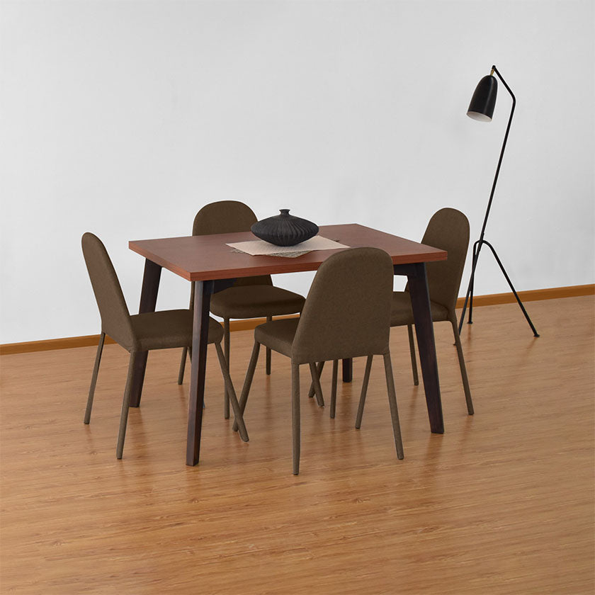 Set Comedor Lugo Matiz 4P Sillas Dublín Tela