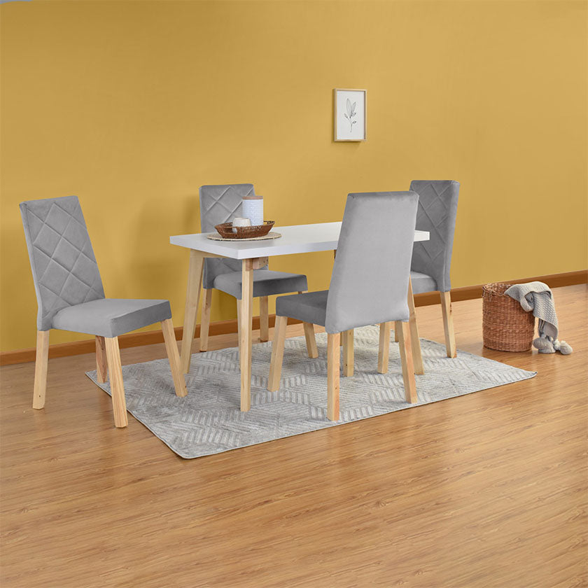 Set Comedor Lugo Matiz Sillas Liverpool Tela