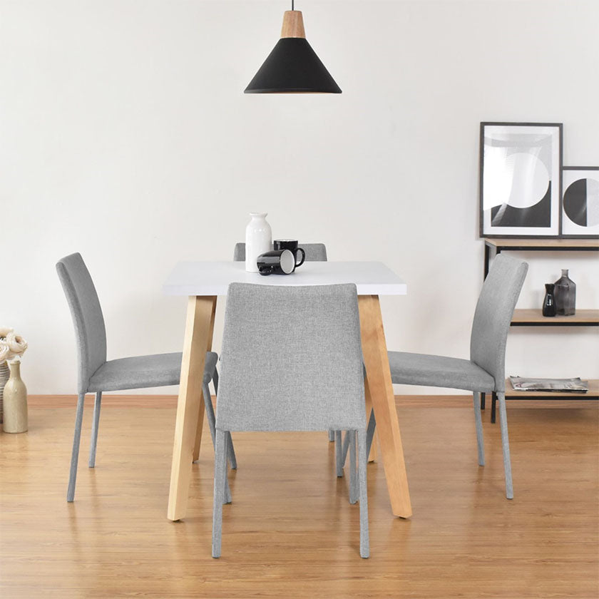 Set Comedor Lyon 4P Sillas Lugo Tela