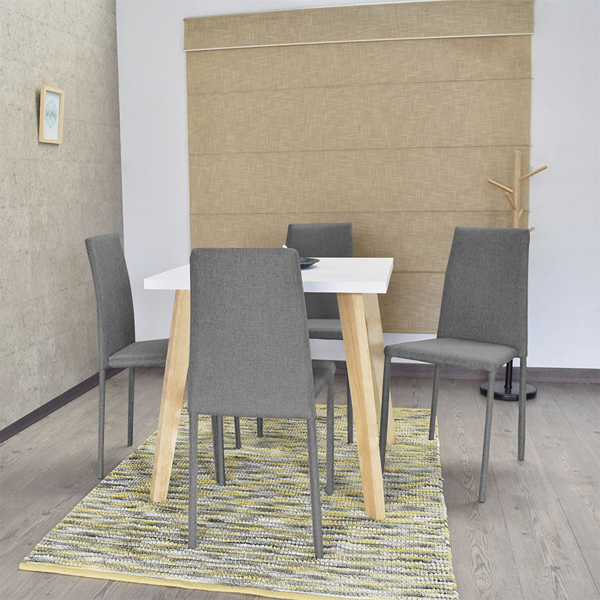 Set Comedor Lyon 4 Puestos Tela