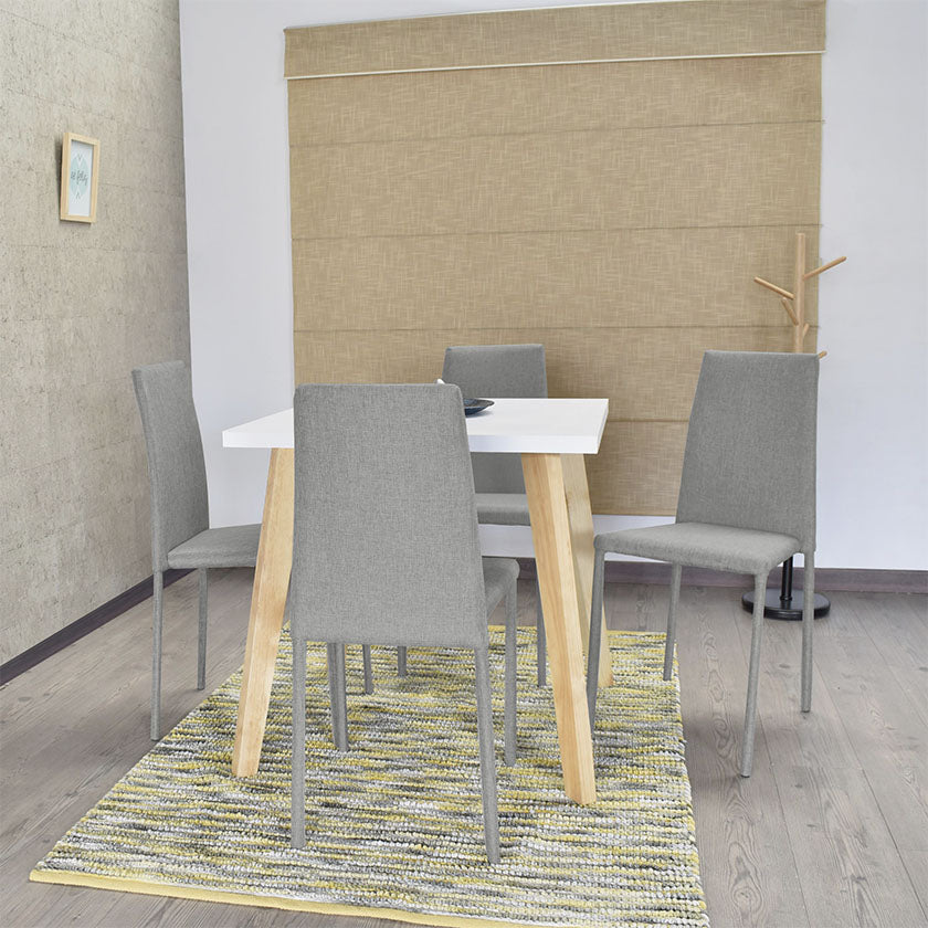 Set Comedor Lyon 4 Puestos Tela