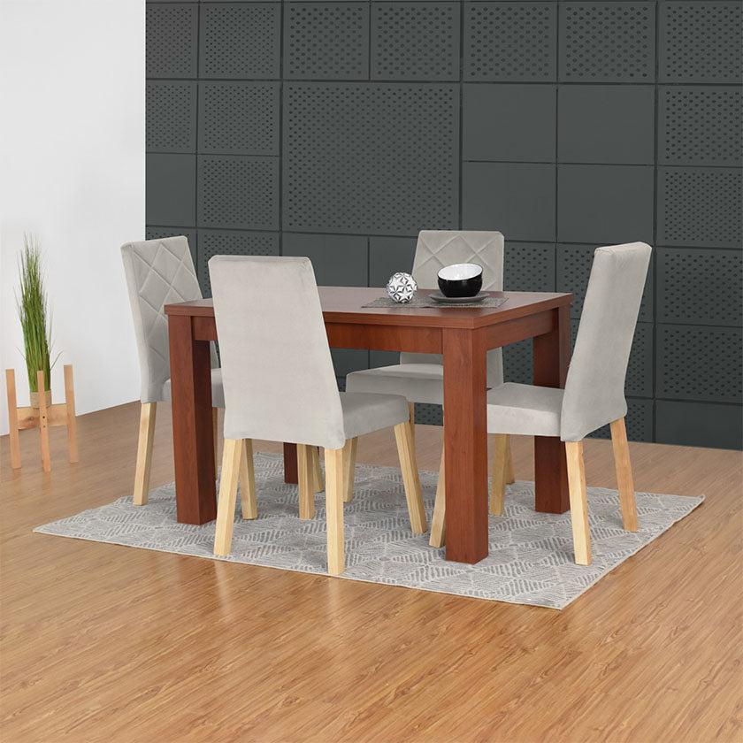 Set Comedor Mérida 4P Sillas Liverpool Tela