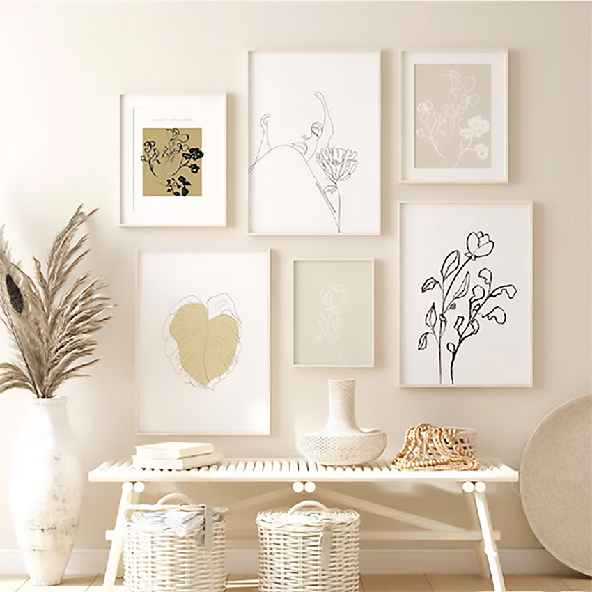 Set x 6 cuadros boho mdf