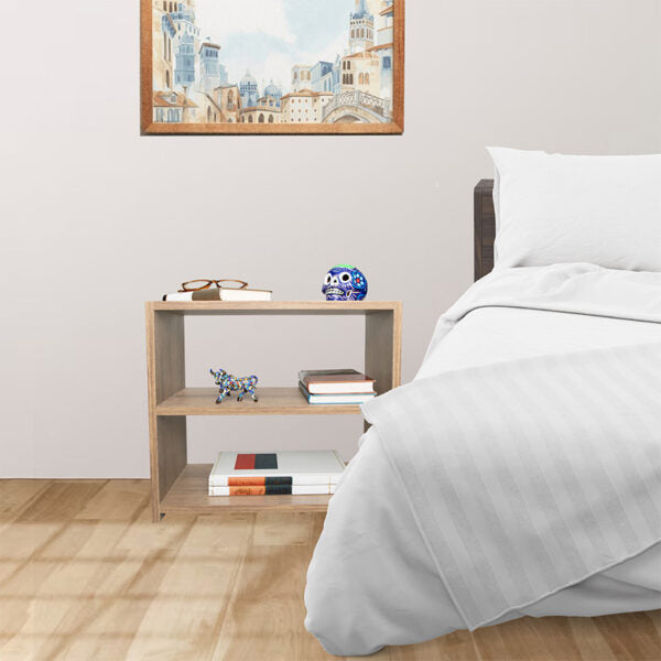 Set 2 mesas de noche galicia color beige