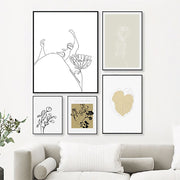 Set x 5 cuadros europa mdf