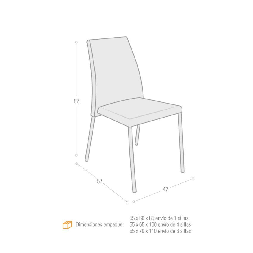 Silla Lugo Cuero