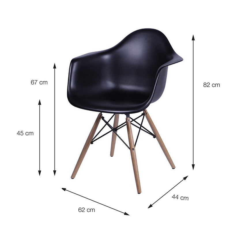 Silla DKR Tipo Eames Brazos