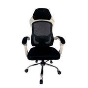 Silla de escritorio danubio blanco con negro