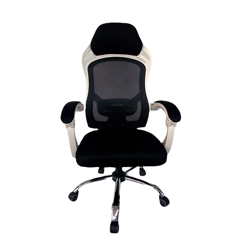 Silla de escritorio danubio blanco con negro