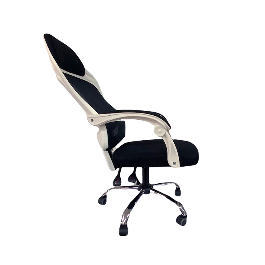 Silla de escritorio danubio blanco con negro
