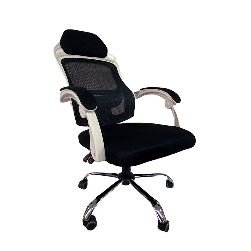 Silla de escritorio danubio blanco con negro