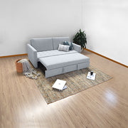 Sofa cama uganda tela acero
