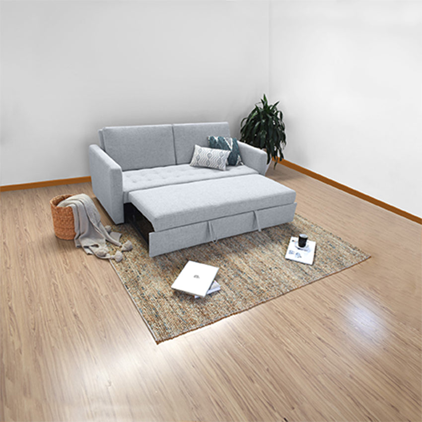 Sofa cama uganda tela acero