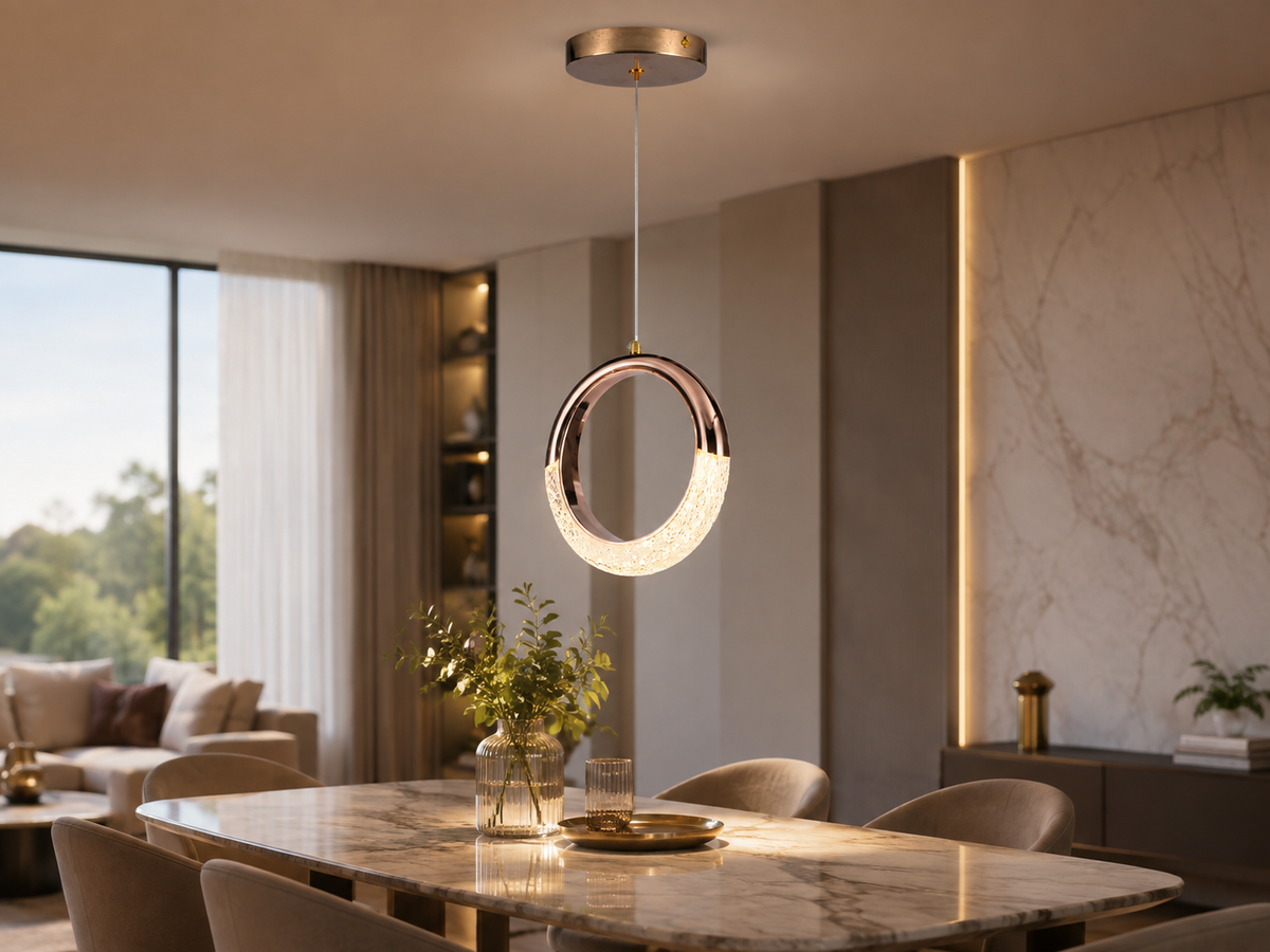 Lámpara Colgante LED Soria Circle Dorado
