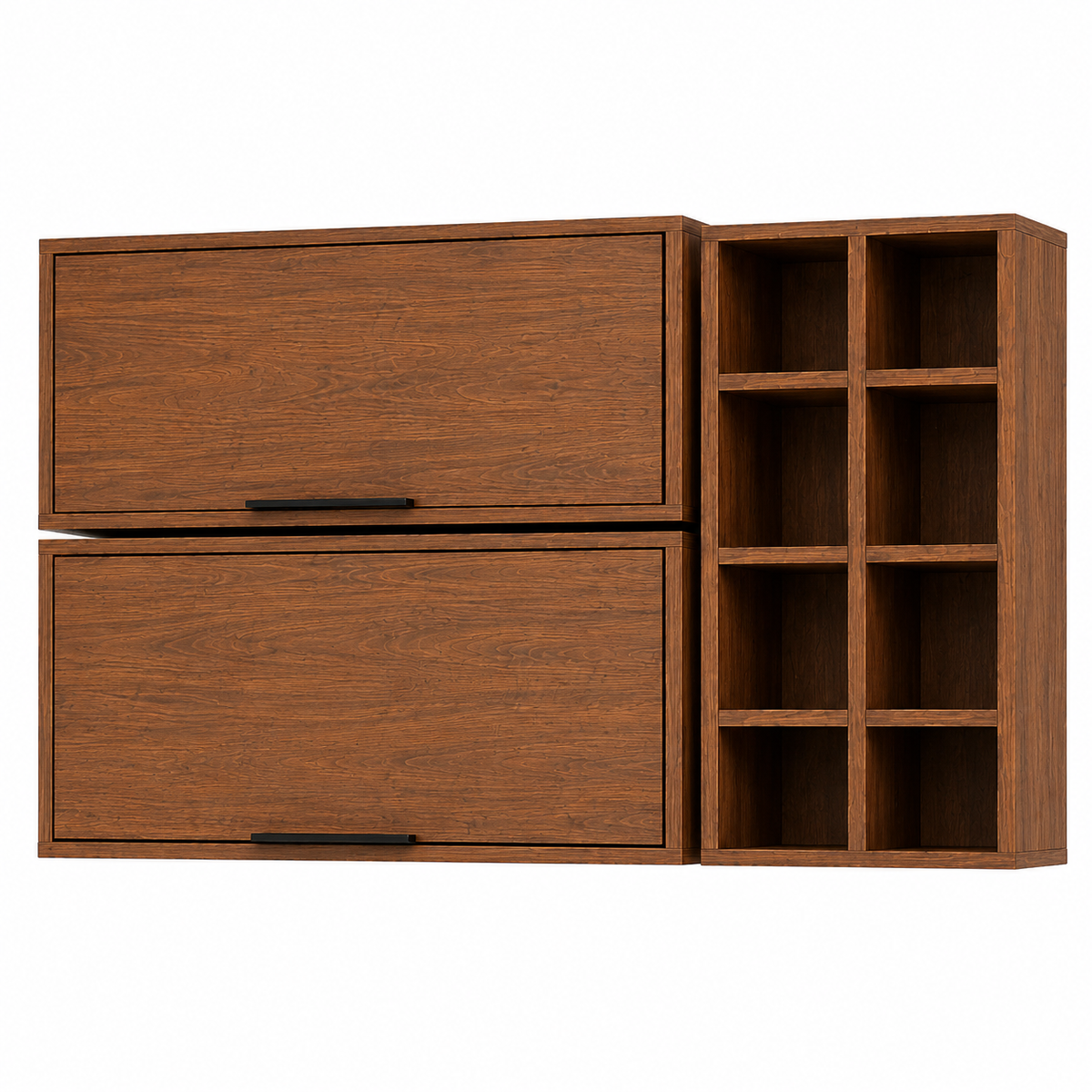 Cocina 120 cm Tahiti 4 Puertas 2 Cajones Natural/Blanco Apagado