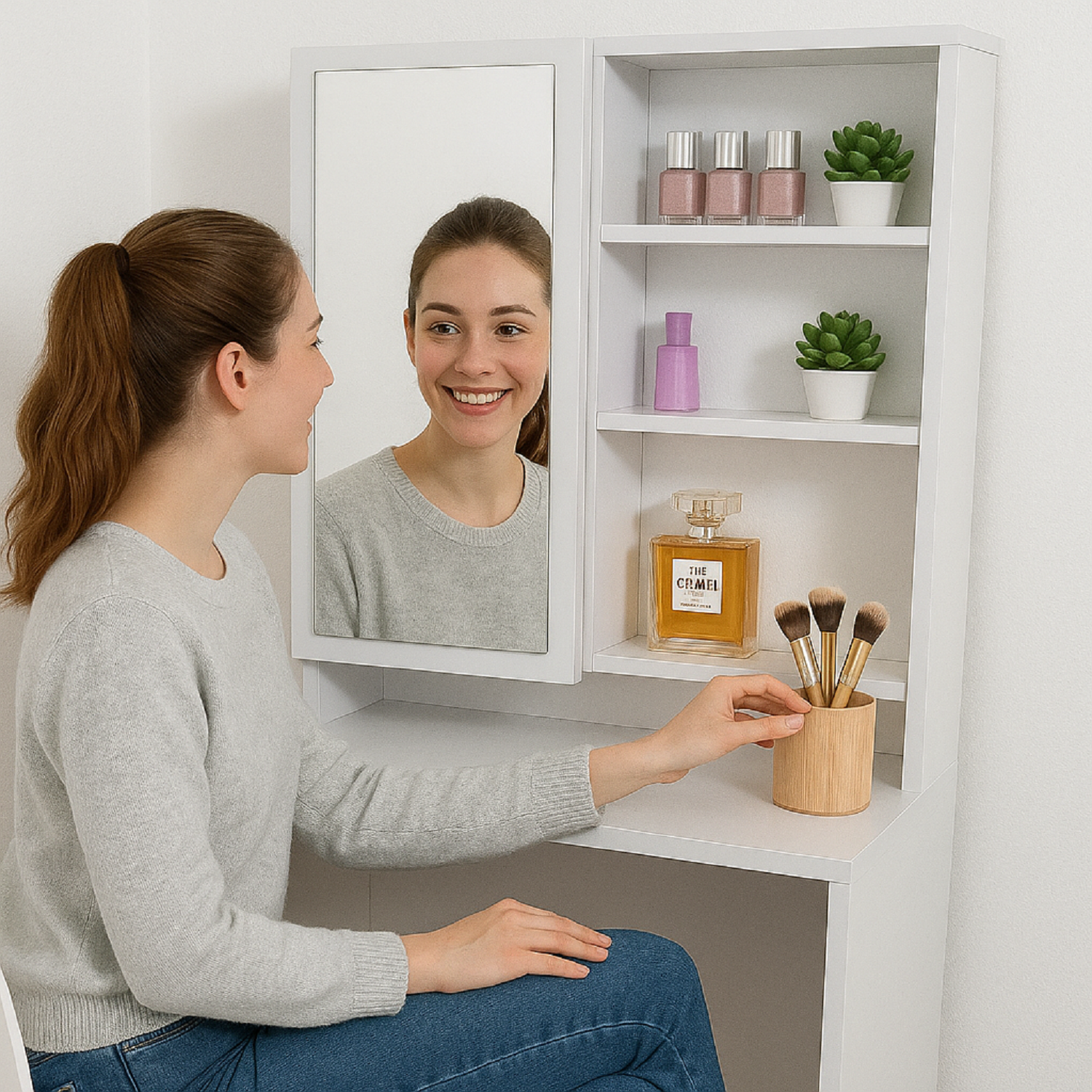 Tocador Mallorca (140x70x40) Blanco