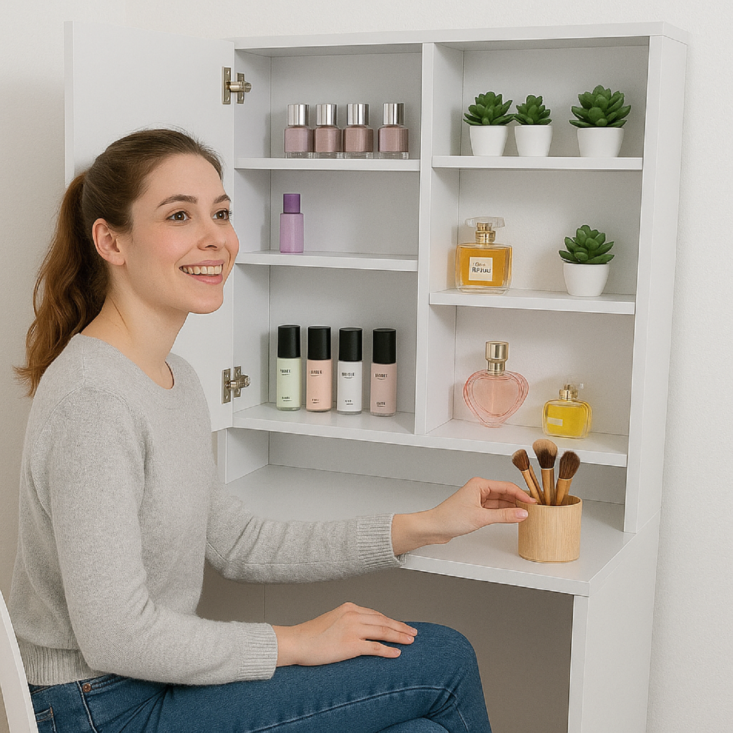 Tocador Mallorca (140x70x40) Blanco