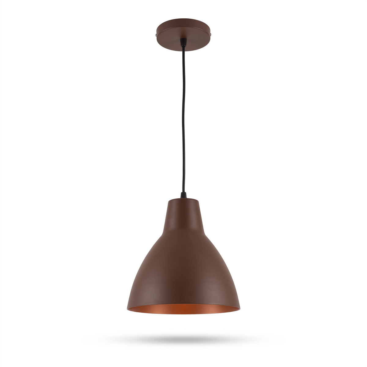 Luminaria Decorativa Colgante Ariel Taupe Cafe Y Madera